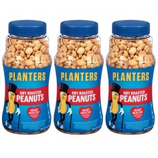 Planters 鹽味烘焙花生, 3罐, 453g