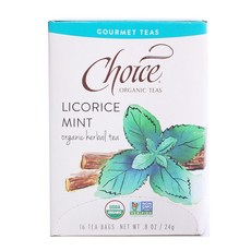 CHOICE ORGANICS 甘草薄荷草本茶茶包, 16件, 1.5克