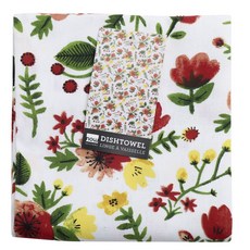 now DESIGNS 圖案印花棉質廚房毛巾, 1個, 午夜花園