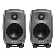 Genelec 8010A 監聽喇叭 一對 深灰色 白色