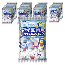 冰棒軟糖 綜合蘇打草莓口味, 20個, 托盤+糖果+糖漿+粉末