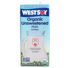 WESTSOY 無糖原味豆漿, 1個, 946毫升
