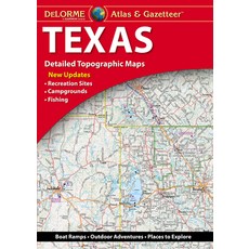 (英文圖書) Delorme Atlas & Gazetteer: Texas Mass Market Paperbound, Delorme Mapping Company, 英文, 大眾市場平裝版