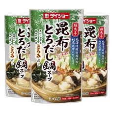 DAISHO 大逸昌 昆布濃郁火鍋高湯直用湯底, 3個, 750g