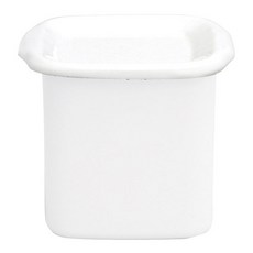 Noda Horo 野田琺瑯 白色方形密封盒, 1個