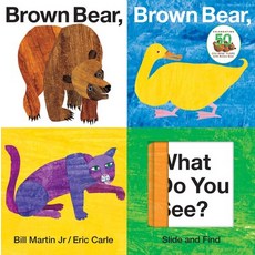 (英文圖書)Brown Bear Brown Bear What Do You See? Slide and Find Board Books, Priddy Books Us, 英文, 硬頁書