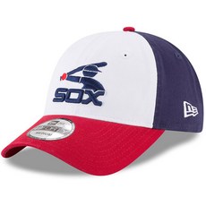 芝加哥白襪隊New Era Cooperstown Collection Core 49FORTY PTED帽, 白色