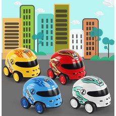 玩具兄妹 頭盔造型迷你迴力車, 白色