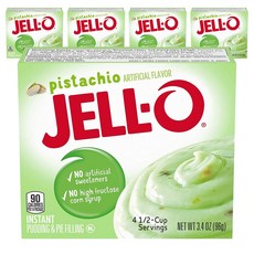 JELL-O 布丁&派內餡粉 開心果口味, 5盒, 96g