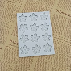 馥靖精油 12連櫻花翻糖模 矽膠手工皂模 石膏香薰模, 詳見包裝