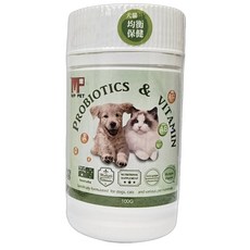 MP PET 寵物保健系列 (挪威天然鮭魚油/葡萄糖胺軟骨素/離胺酸/綜合益生菌/維生素), 1個, 綜合益生菌+維生素