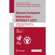 (英文圖書) Human-Computer Interaction - Interact 2023: 19th Ifip Tc13 International Conference York Uk... 平裝版, Springer, 英文