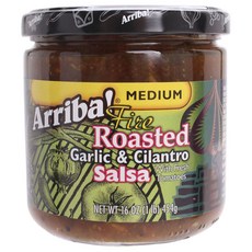 ARRIBA 火烤大蒜和香菜莎莎中等, 1個, 454克
