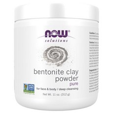 NOW Foods 臉&身體用深層清潔膨潤土粉, 1罐, 312g