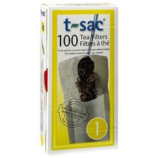 t-sac 茶濾紙#1, 100件, 白色的