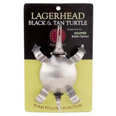 BRUTUL Largerhead Black & Tan 烏龜開瓶器開瓶器, 1個, 銀