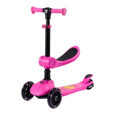 【Kidmory】藍寶堅尼正版授權二合一滑板車（多色可選）兒童滑板車/可坐可滑/炫光, 粉, 1個