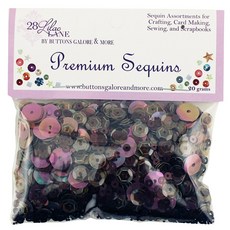 BuTTons GALORE&More 混合亮片裝飾品 20g, 1組, CofFEe