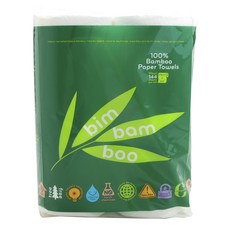 bim bam boo 竹纖維紙巾, 144張, 4捲