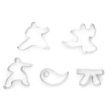 FOX RUN 餅乾壓模 5入, 1個, 銀