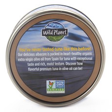 Wild Planet 橄欖油漬鮪魚罐頭, 1個, 142克