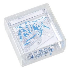 KING JIM HITOTOKI 冰塊水晶印章 山 33mm, 1個, 不適用