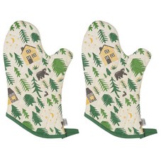 now DESIGNS 圖案印花隔熱手套, 2件, 狂野和自由