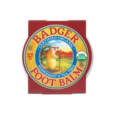BADGER 薄荷茶樹護足膏, 1個, 1個裝