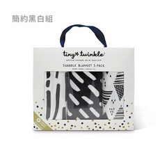 Tiny twinkle Kaffle多用途紗布巾三入組 嬰兒包巾/推車蓋毯 彌月送禮