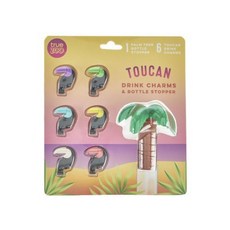 true zoo 酒杯掛飾+酒瓶塞, 1組, 混色
