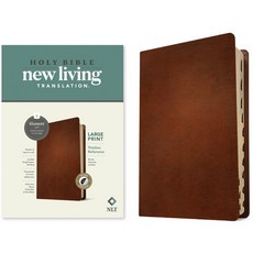 (英文圖書) NLT Large Print Thinline Reference Bible Filament Enabled Edition (Red Letter Genuine Leath... Leather, Tyndale House Publishers, 英文, 皮革