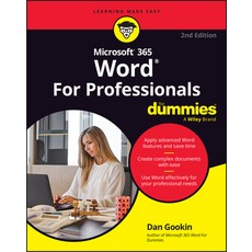 (英文圖書) Microsoft 365 Word for Professionals for Dummies 平裝版, 英文
