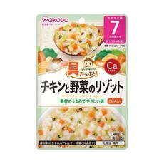 WAKODO 和光堂 雞肉蔬菜燉飯 7個月寶寶副食品, 80g, 1包