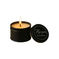 Flying 氛飛 大豆香氛蠟燭 80g 美國進口大豆蠟 低溫按摩精油 英國梨與小蒼蘭香氛, 1個, 80ml, 英國梨與小蒼蘭