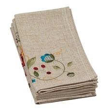 DESIGN IMPORTS 餐巾, 4件, 混色