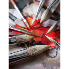 Edinburgh Realism愛丁堡E057雪貂毛油畫筆(半圓小尖) 油畫初學【汶采】, 0N(05700)