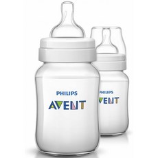 PHILIPS AVENT 新安怡 奶瓶 260ml 2 包, 透明, 無奶嘴
