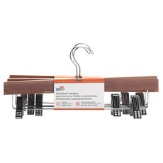 honey can do 裙子和褲架 夾子裙褲架, 4入, 雪松