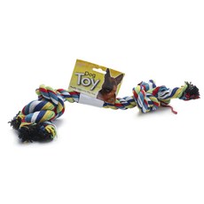 Digger's 寵物用彩色棉繩骨頭玩具 L號, 1個, 混色