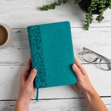 (英文圖書) CSB Large Print Personal Size Reference Bible Teal Leathertouch Imitation Leather, Holman Bibles, 英文, 人造皮革