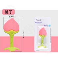 固齒器, 吸塑卡紙包裝, 1個, 寶寶固齒器-桃子-吸塑卡紙包裝