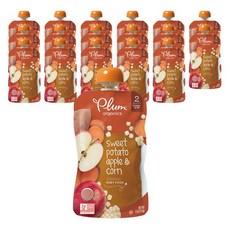 Plum organics 兒童果泥, 蘋果地瓜玉米口味, 99g, 18包