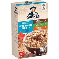 QUAKER 桂格 即溶燕麥片 減糖, 1盒, 328g