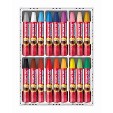 雄獅 HGOP-18六角型油畫棒粉蠟筆18色, 詳見包裝, 1個, 18