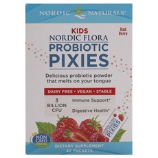 NORDIC NATURALS Probiotic Pixies益生菌粉隨身包 草莓味, 1盒, 30入