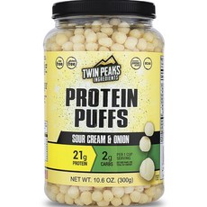 TwinPeaksIngredients Twin Peaks Ingredients蛋白質泡芙 酸奶油&洋蔥, 1個, 300g