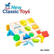 New Classic Toys 幼幼幾何形狀拼圖積木玩具, 詳見包裝, 詳見包裝