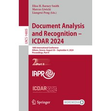 (英文圖書) Document Analysis and Recognition - Icdar 2024: 18th International Conference ... 平裝版, Springer, 英文