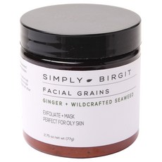 Simply Birgit 生薑去角質面膜, 77克, 1個