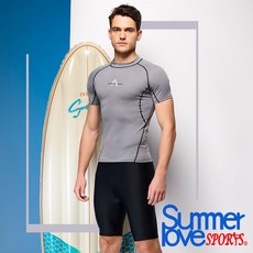 SUMMER LOVE 夏之戀 SPORTS 大男短袖衝浪裝上衣 C24903